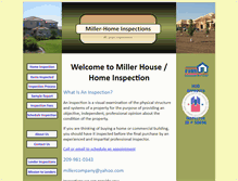 Tablet Screenshot of miller-homeinspections.com